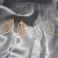 Shangjie OEM Anillo Retro hollow metal leaves gold stud earing trendy earrings 2021 exaggerated earrings